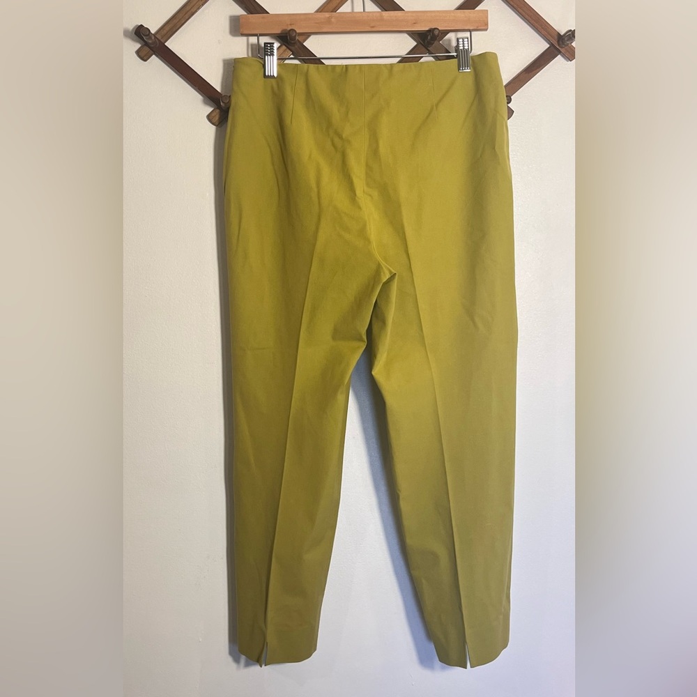 Piazza Sempione Audrey cotton Blend Cropped green Pants Size US8 - Picture 5 of 7